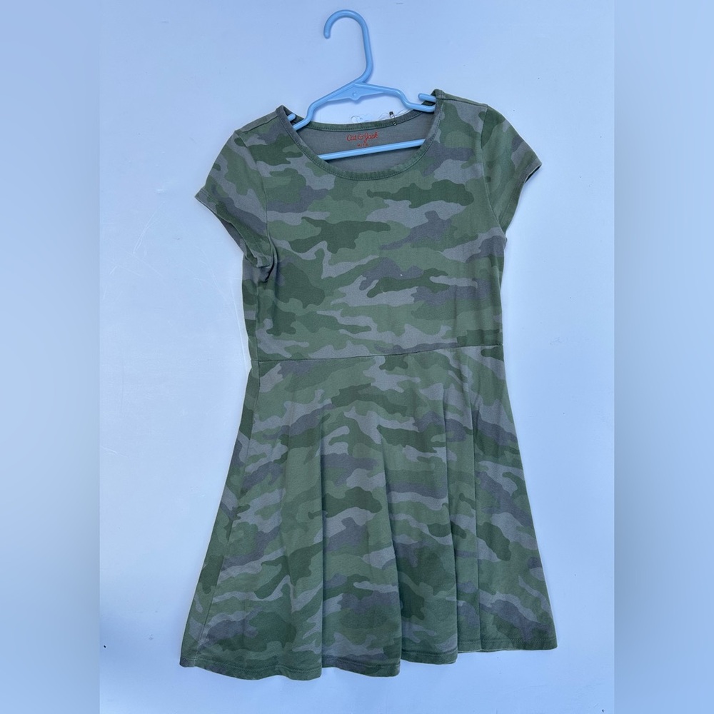Cat & Jack Green Camo Kids Dress
